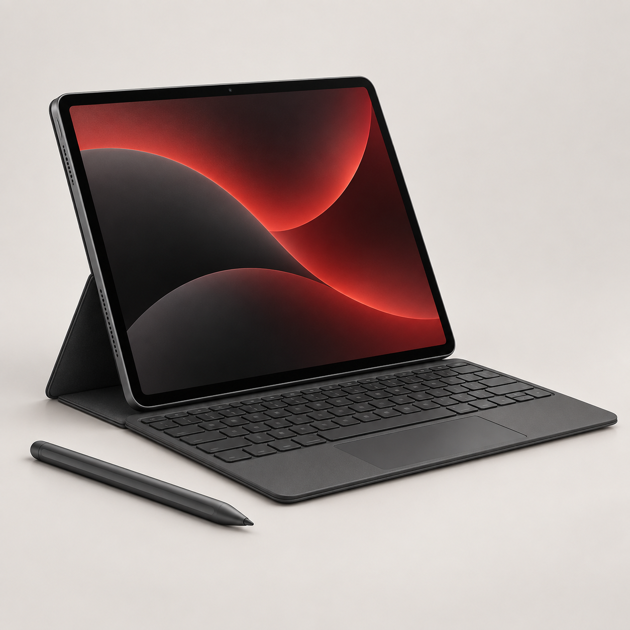 Tablet com teclado e caneta